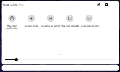 Painel de controlo Android