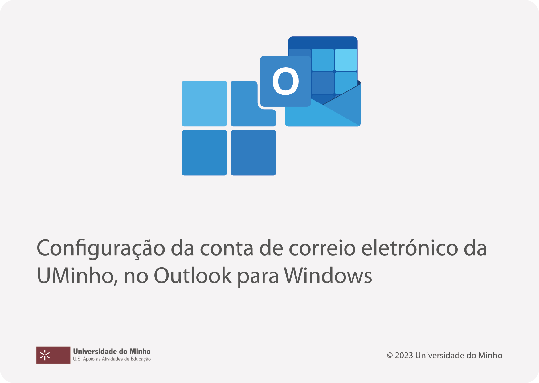 Configuração da conta de correio electrónico da UMinho